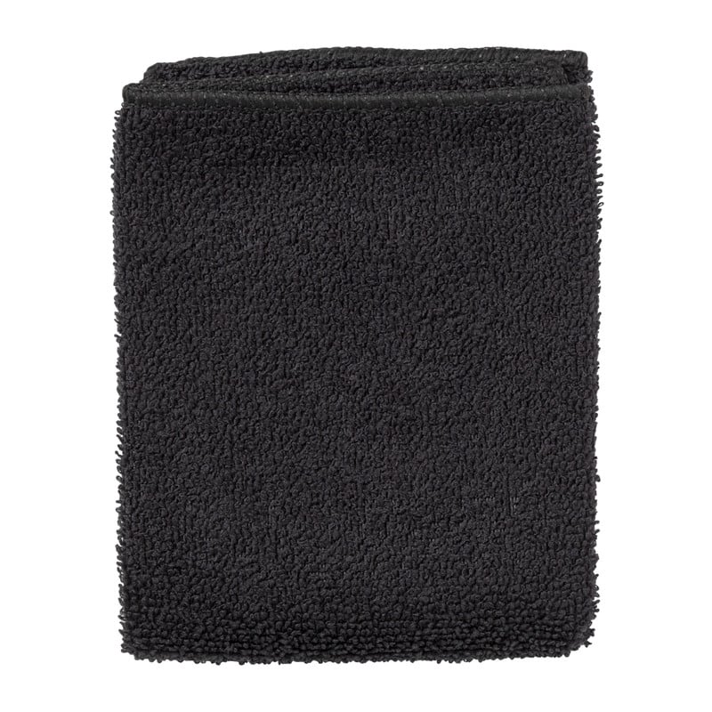 Microvezeldoekjes zwart - set van 3 - 32x36 cm