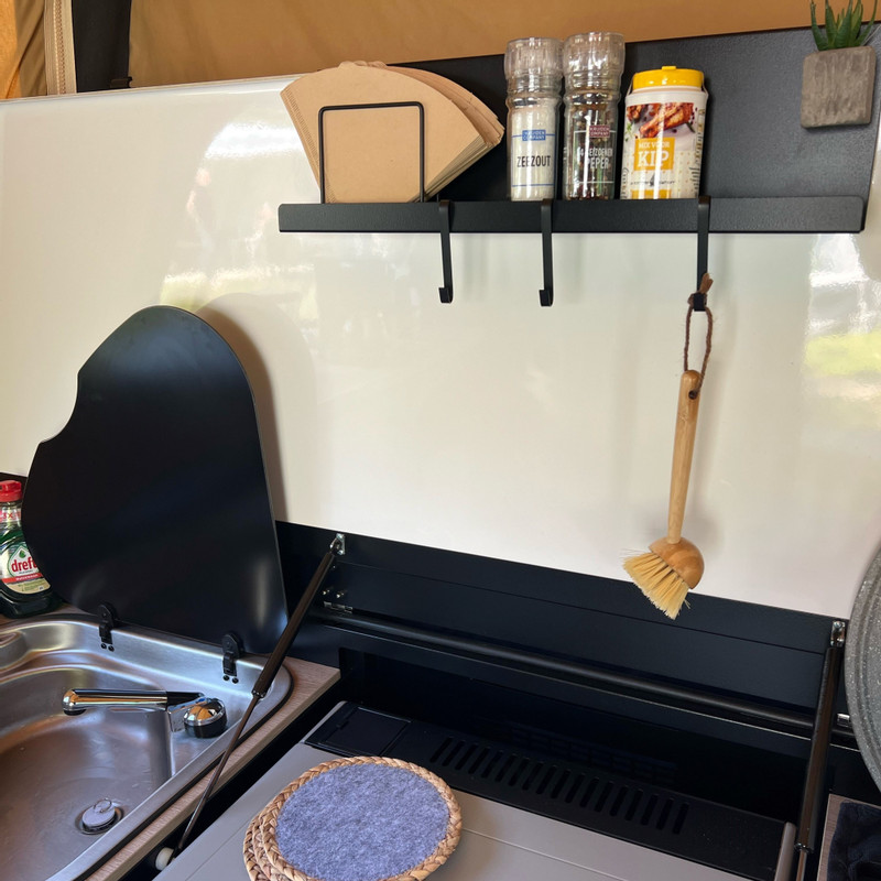 Afwasborstel bamboe handmodel - naturel - 22x7.5 cm