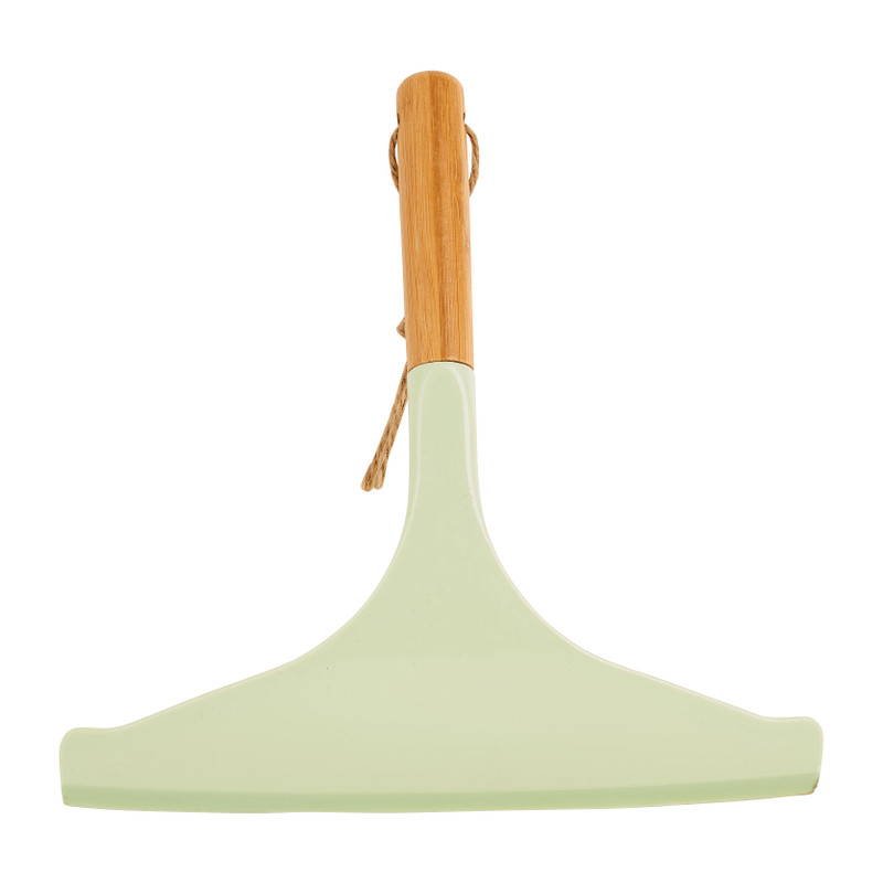 Raamwisser met bamboe handgreep - groen