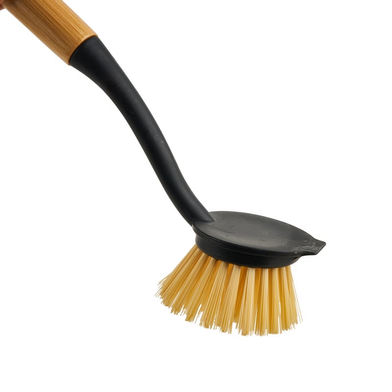 Afwasborstel bamboe - zwart 