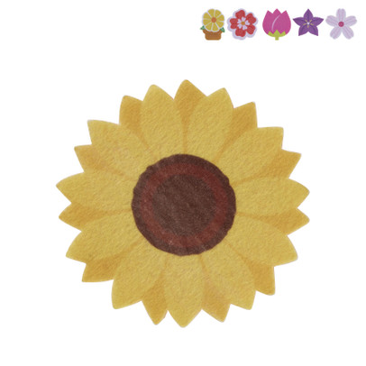 Schuurspons bloem - diverse varianten - 10x7x3 cm