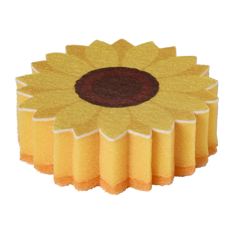 Schuurspons bloem - diverse varianten - 10x7x3 cm