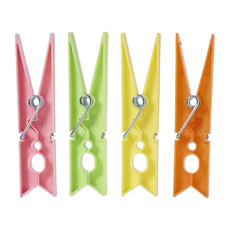 Wasknijpers - multikleur - set van 12