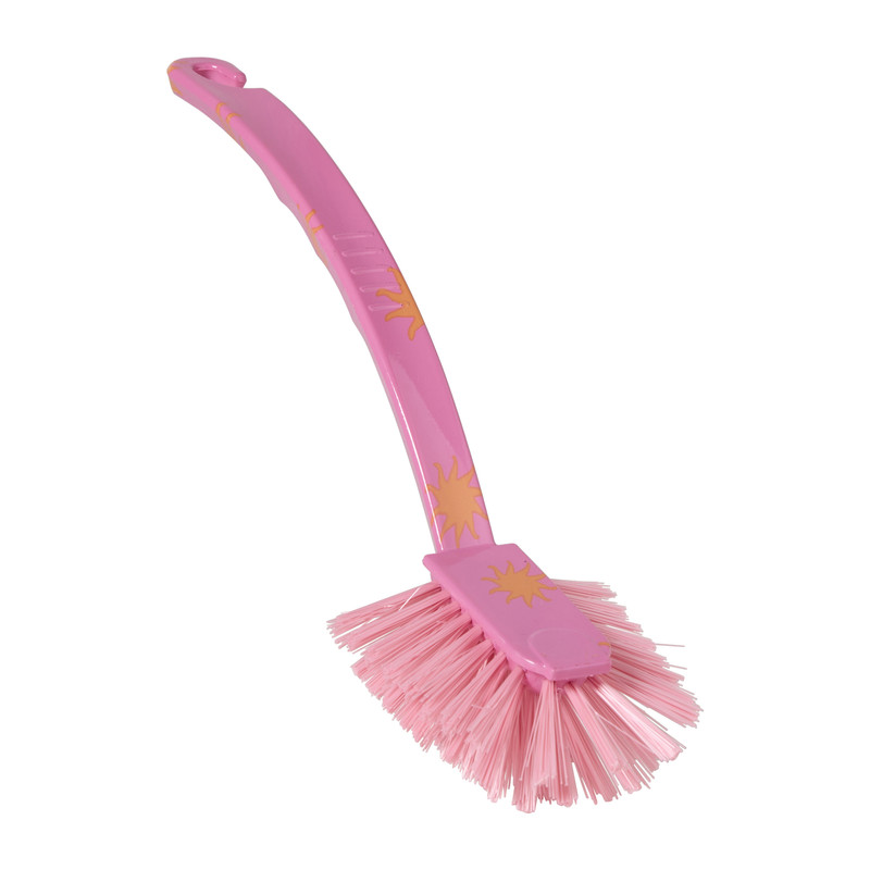 Afwasborstel zonnetjes - 28x8x4.5 cm - diverse varianten