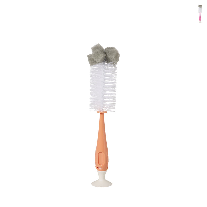 Flessenborstel met spons - 18x6x6 cm - diverse varianten