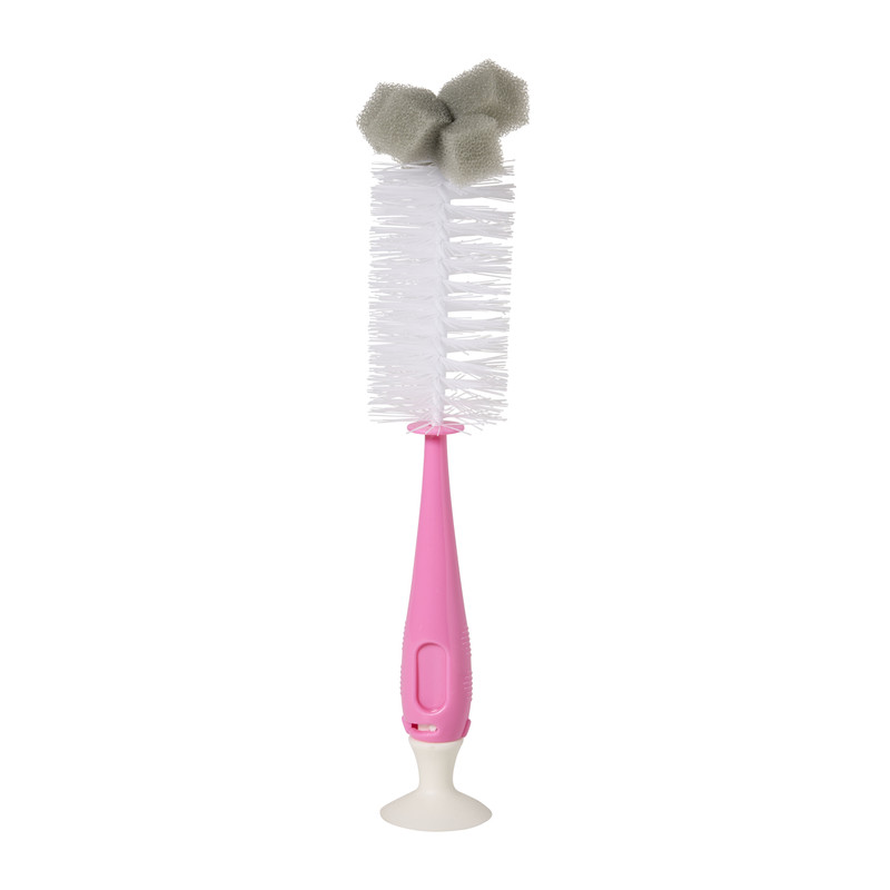 Flessenborstel met spons - 18x6x6 cm - diverse varianten