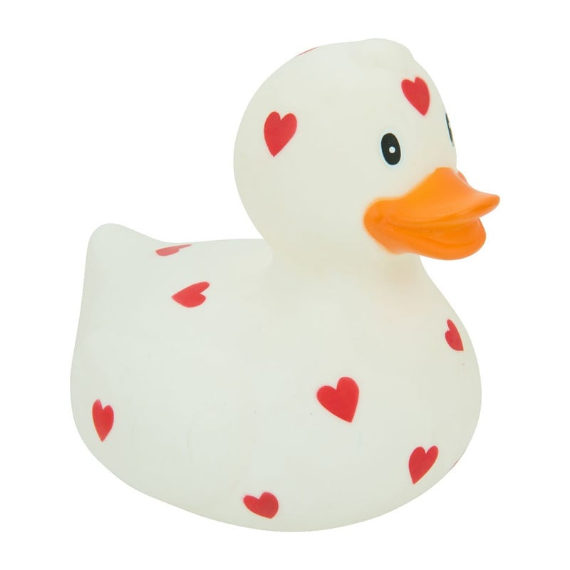 Badeend XL - hartjes