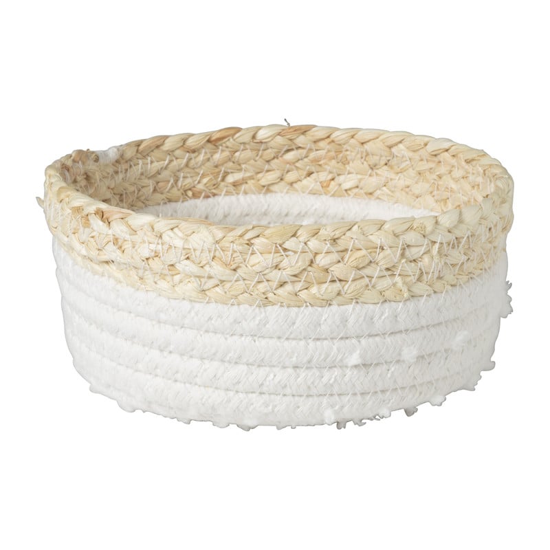 Badkamer mandjes jute - set van 3