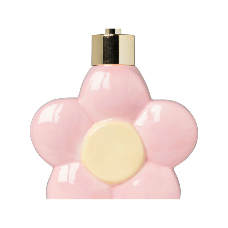 Zeeppompje bloem - roze/geel - 18.5x12.8x5.5 cm