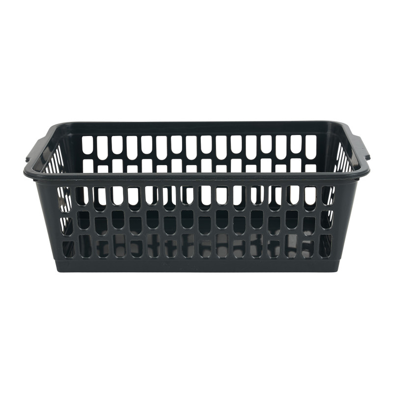 Mandje small - antraciet - 14x24x8 cm