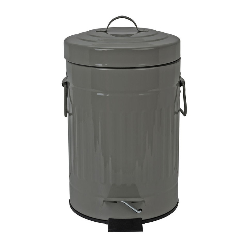 Pedaalemmer lijnen - 3 liter - grijs