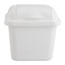 Mini afvalbakje - wit - 14x16x16 cm