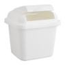 Mini afvalbakje - wit - 14x16x16 cm