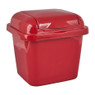 Mini afvalbakje - rood - 14x16x16 cm