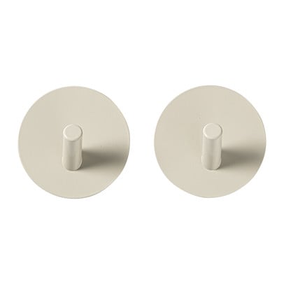Handdoekhaken - beige - set van 2