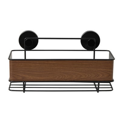 Badkamer rekje houtlook - bruin - 32x15x12 cm