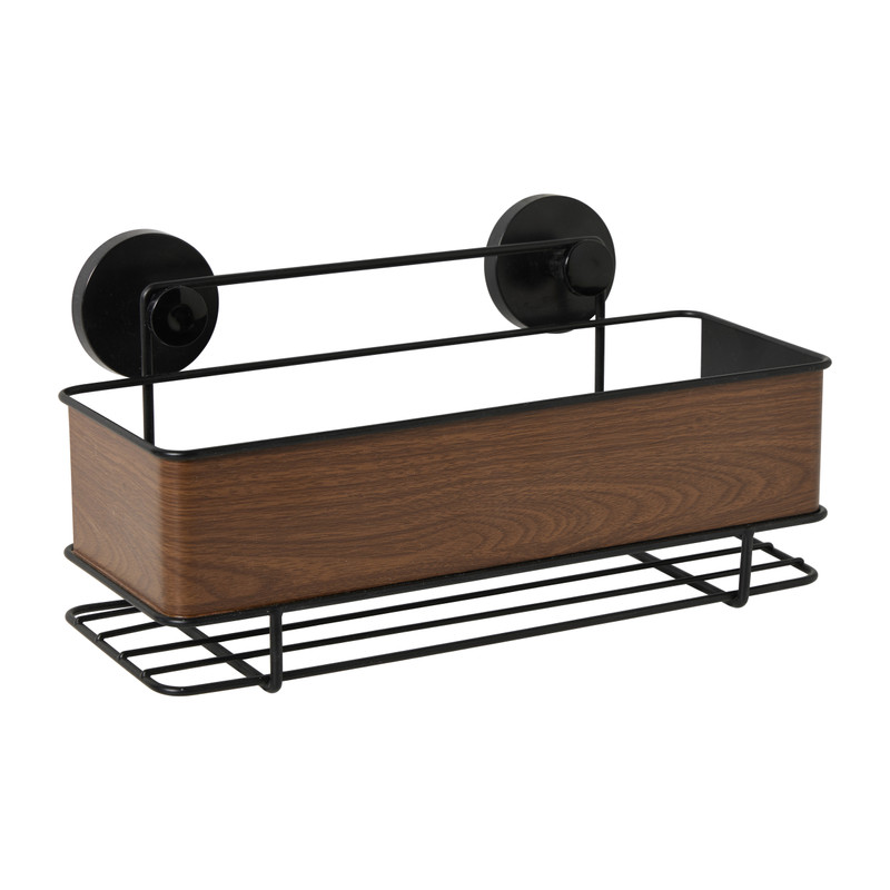 Badkamer rekje houtlook - bruin - 32x15x12 cm