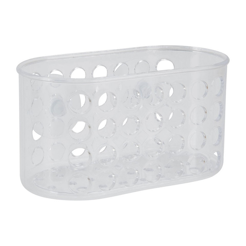 Badkamermandje met zuignappen - 7.5x15x8 cm