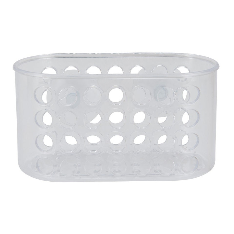 Badkamermandje met zuignappen - 7.5x15x8 cm