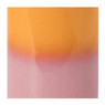 Tandenborstel beker duo - oranje/roze - ø6.5x11.5 cm