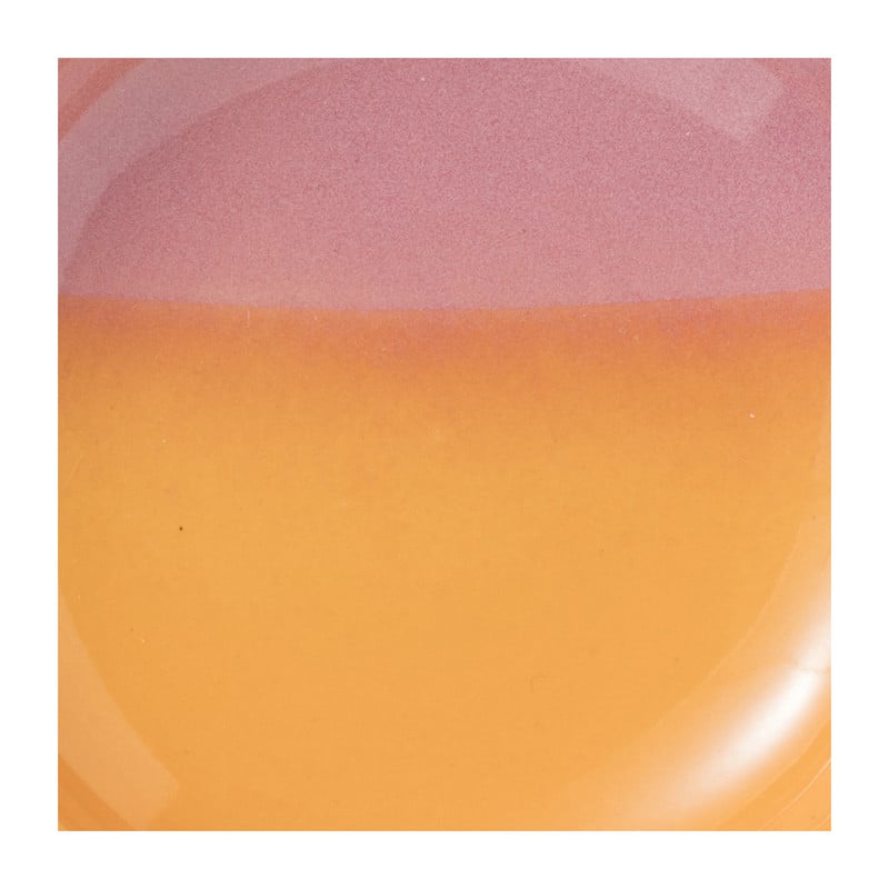 Zeepschaaltje duo - oranje/roze - ø11x2.2 cm