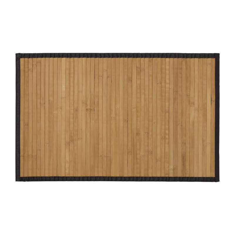 Badmat bamboe - bruin - 50x80 cm