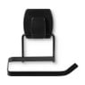 Toiletpapier houder easy lock - zwart - 12x9x10 cm