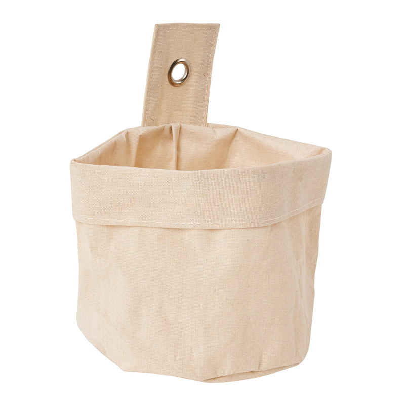 Opbergmandje canvas - ⌀16x16 cm