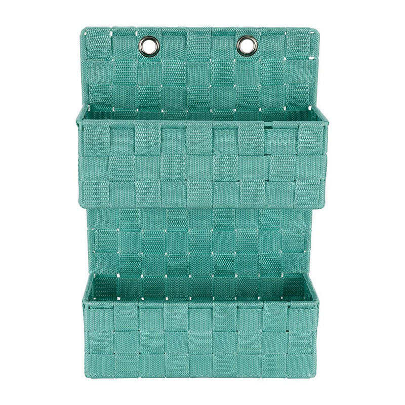 Hangmandje gevlochten - groen