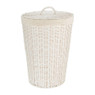 Wasmand - 37x50 cm - wit oud
