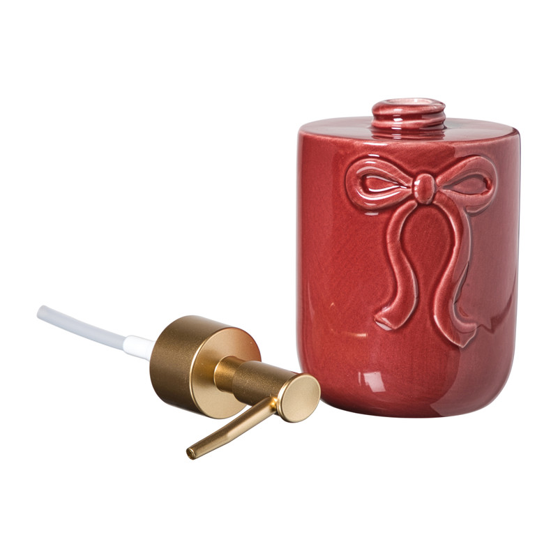 Zeeppompje strik - bordeauxrood - ø7.3x15.8 cm