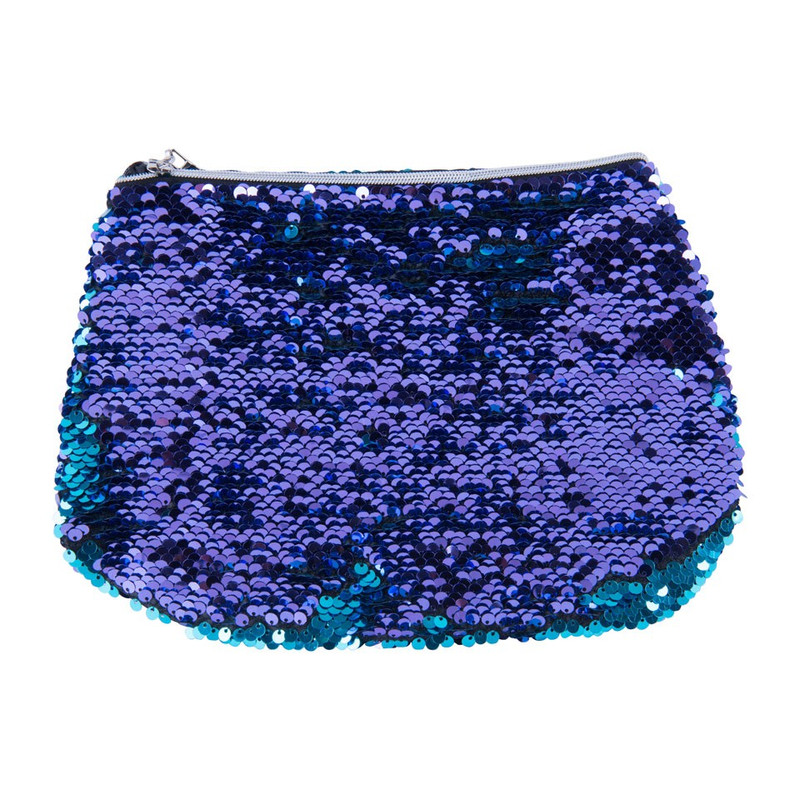Make-up tasje  pailletten - 19 x 26 cm