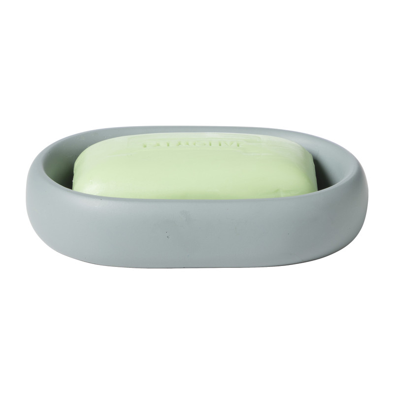 Zeepbakje goldline - grijs - 11.5x8 cm 