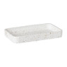 Badkamer plateau Terrazzo - wit - 2.5x19x11 cm