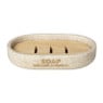 Zeepbakje sand - beige - 12.9x8.4x2.5 cm