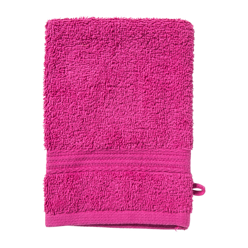 Washandje - roze - 16x21 cm