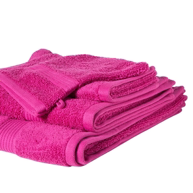 Washandje - roze - 16x21 cm