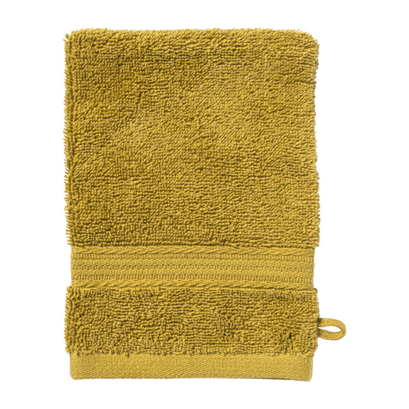 Washandje - olijfgroen - 16x21 cm