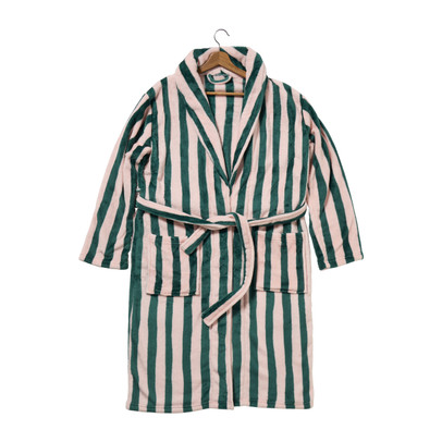 Badjas streep - multikleur - one size