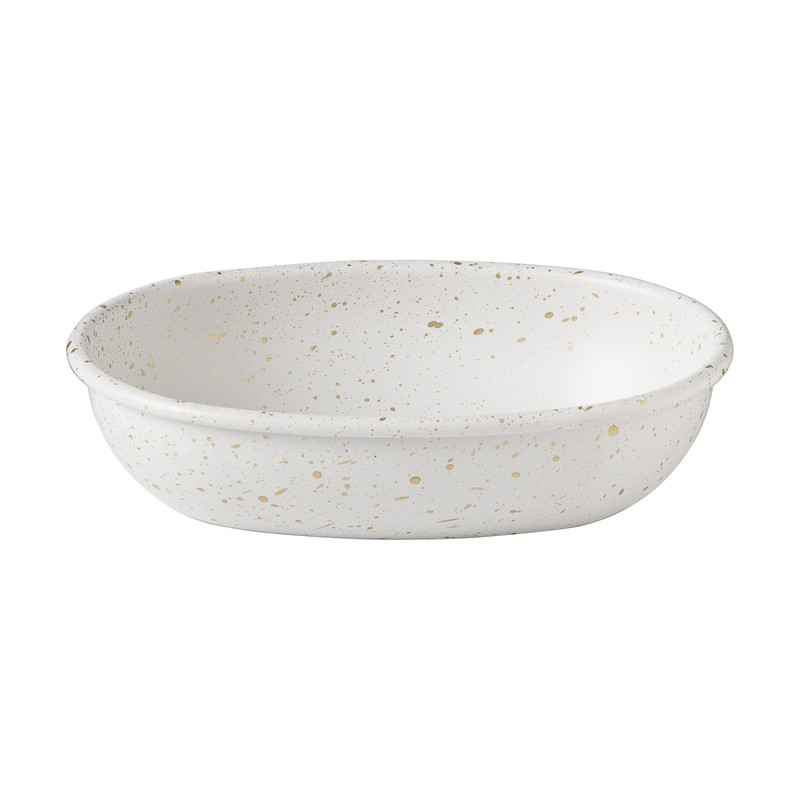 Zeepbakje spetters - wit/goud