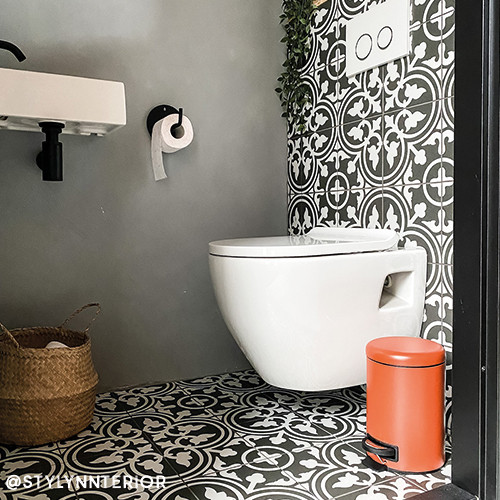 Pedaalemmer metaal - terra - 3 liter