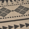 Badmat azteken - wit/zwart - 45x70 cm 