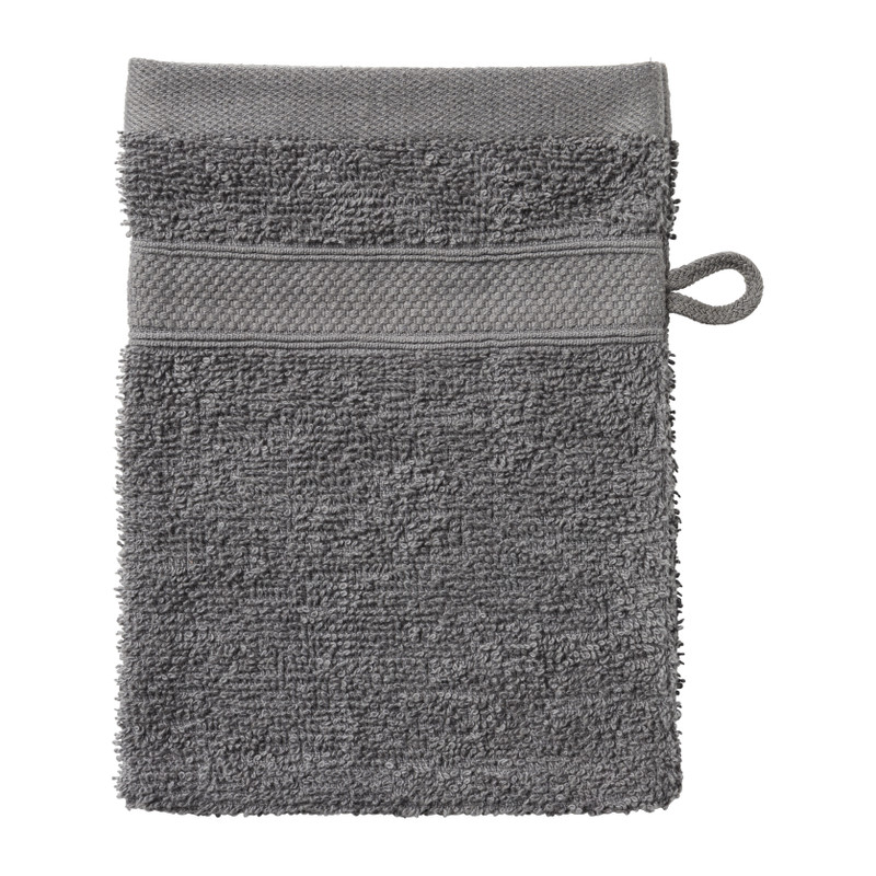 Washandje - antraciet - 16x21 cm