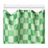 Douchegordijn geblokt - groen - 180x200 cm