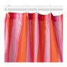 Douchegordijn gestreept - roze/oranje - 180x200 cm