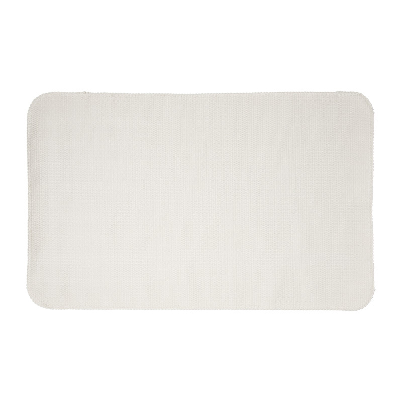 Badmat Lijnen - wit - 50x70 cm