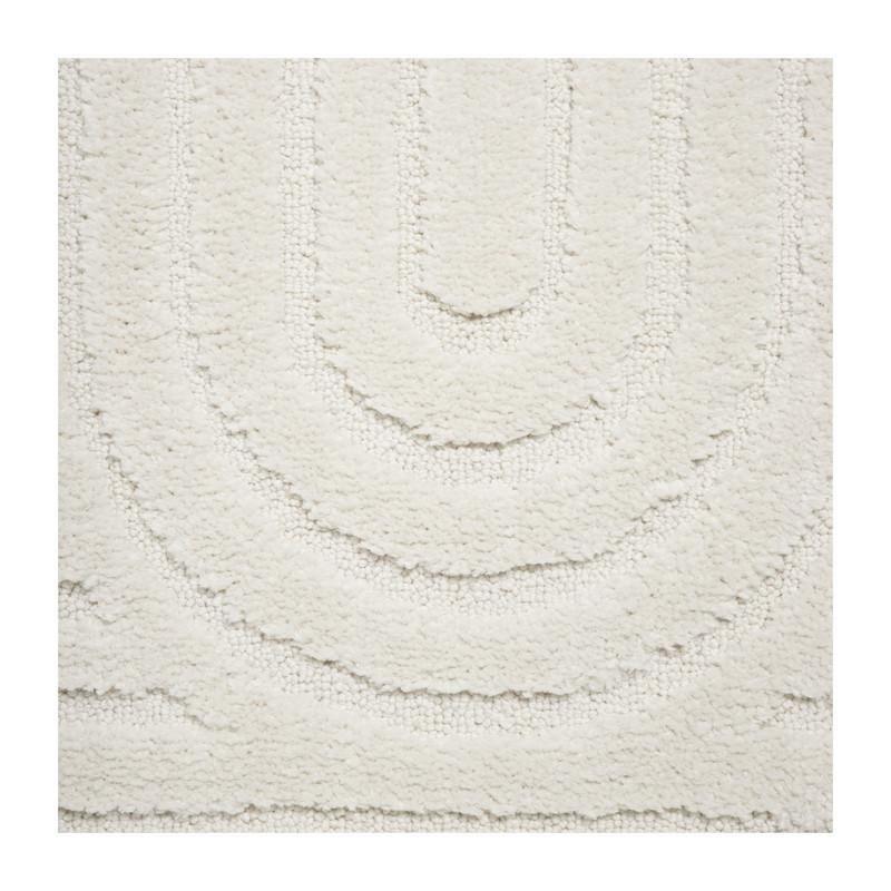 Badmat Lijnen - wit - 50x70 cm