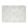 Badmat Take it Easy - groen/wit - 50x70 cm