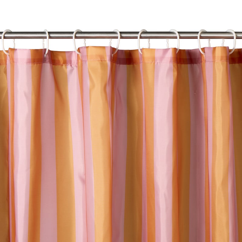 Douchegordijn - roze/oranje - 180x200 cm