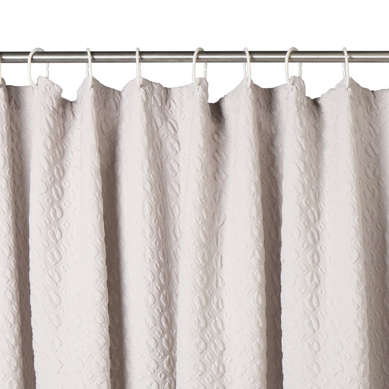 Douchegordijn motief - grijs -180x200 cm